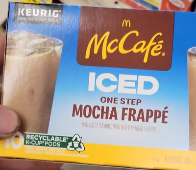 Iced One Step Mocha Frapp Beverage Mix K-Cup Pods, Mocha