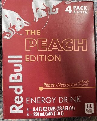 Peach-Nectarine Flavored Peach Edition Energy Drink, Peach-Nectarine