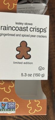 Gingerbread And Spiced Pear Crackers, Gingerbread And Spiced