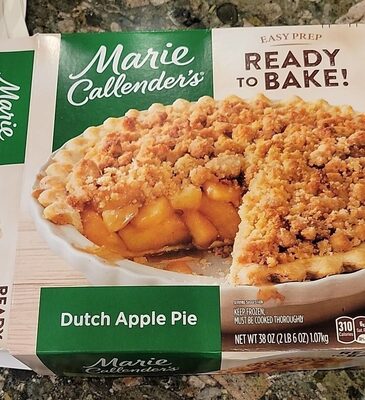 Marie Callender's Dutch Apple Pie, Ready to Bake Frozen Dessert, 38 oz.