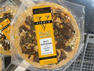 Spicy Mushroom With Chipotle Sauce Original San Francisco Corn Meal Crust Pizza, Spicy Mushroom