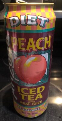 Diet With Peach Flavor Iced Tea, Peach