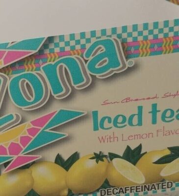 Sun Brewed Style With Lemon Flavor Iced Tea, Lemon
