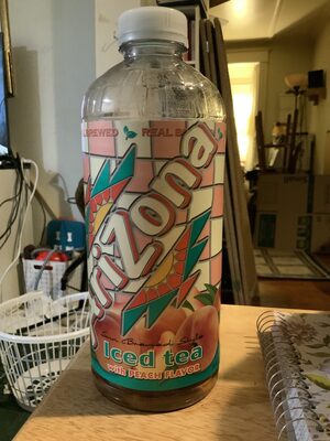 Sun Brewed Style Iced Tea With Peach Flavor, Peach