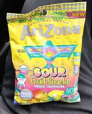 Sour Mixed Lemonade Fruit Snacks, Sour Mixed Lemonade
