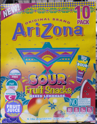 Sour Mixed Lemonade Fruit Juice, Sour