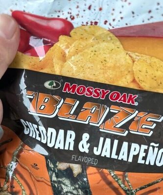 Cheddar & Jalapeno Blaze Potato Chips, Cheddar & Jalapeno