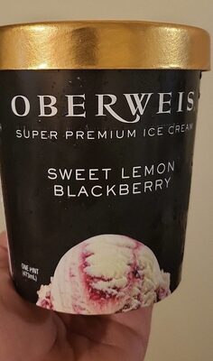 Sweet Lemon Blackberry Super Premium Ice Cream, Sweet Lemon Blackberry