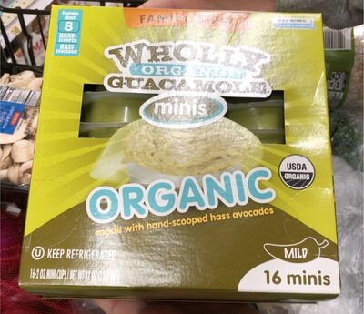 Mild Classic Organic Guacamole Minis, Mild Classic