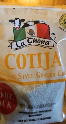 Cotija Mexican Style Grated Cheese, Cotija