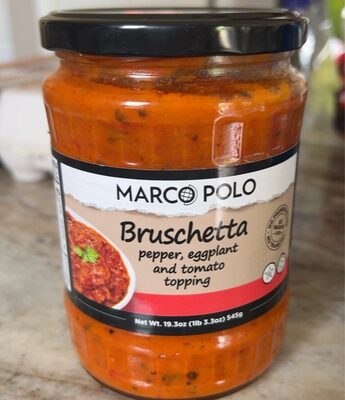 Pepper, Eggplant And Tomato Topping Bruschetta