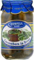 Lowell Cucumbers In Brine, 1 Lb 15 Oz