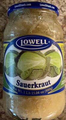 Lowell Foods Sauerkraut, 1 Lb 15.04 Oz
