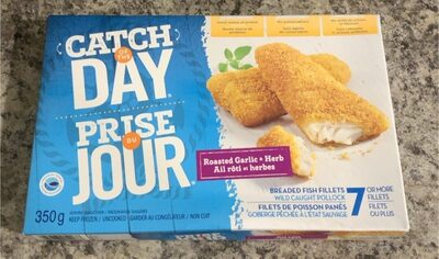Roasted Garlic & Herb Breaded Fish Fillets, Roasted Garlic & Herb