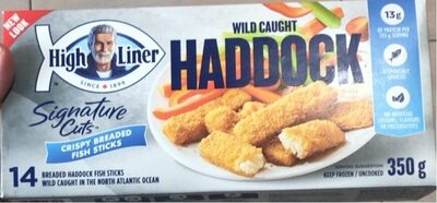 Crispy Wild Caught Breaded Haddock Fish Sticks, Crispy