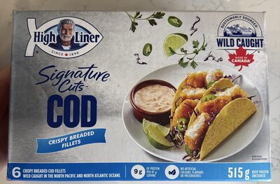 Crispy Breaded Wild Caught Cod Fillets, Crispy Breaded