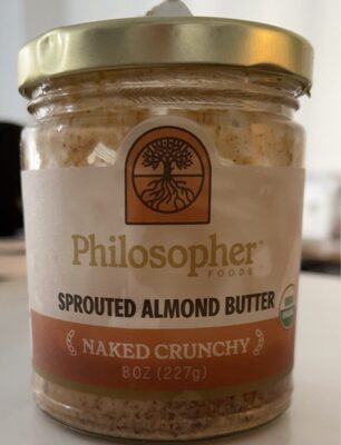 Naked Crunchy Sprouted Almond Butter, Naked Crunchy