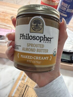 Naked Creamy Sprouted Almond Butter, Naked Creamy