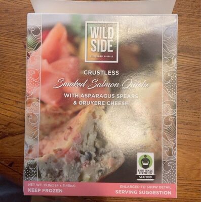 Crustless Smoked Salmon Quiche With Asparagus Spears & Gruyere Cheese, Smoked Salmon Quiche
