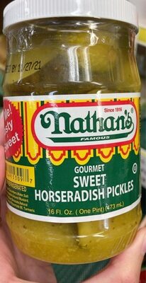 Gourmet Sweet Horseradish Pickles, Gourmet Sweet Horseradish