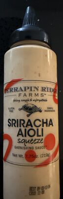 Sriracha Aioli Squeeze Garnishing Sauce, Sriracha Aioli