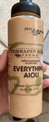 Everything Aioli Squeeze Garnishing Sauce, Everything Aioli