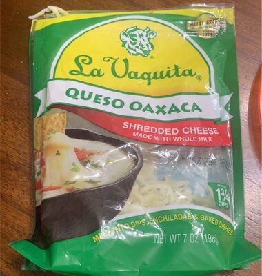 Queso Oaxaca Shredded Cheese, Queso Oaxaca