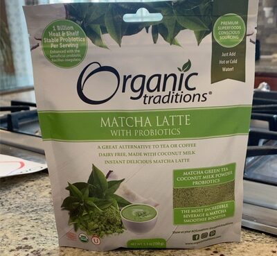 Matcha Latte With Probiotics, Matcha Latte