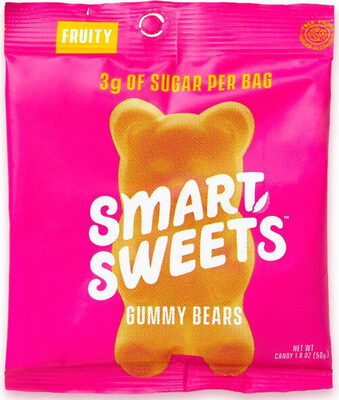 Fruity Gummy Bears Candy, Raspberry; Apple; Lemon; Peach