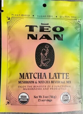 Matcha Latte Mushroom & Matcha Beverage Mix, Matcha Latte