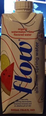 Watermelon + Lime Flavored Alkaline Spring Water, Watermelon; Lime