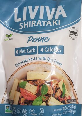 Organic Shirataki Pasta With Oat Fiber, Penne
