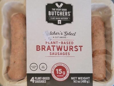 Bratwurst Plant-Based Sausages, Bratwurst