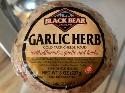 Garlic Herb Cheese Ball, Garlic Herb; Almonds