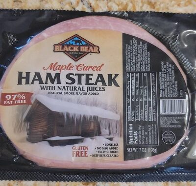 Maple Cured With Natural Juices Ham Steak, Maple
