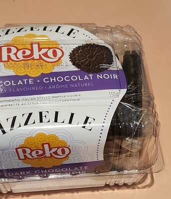 Dark Chocolate The Authentic Italian Styled Waffle Cookie, Dark Chocolate