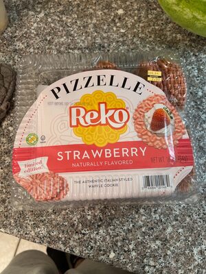 Strawberry Flavored The Authentic Italian Styled Waffle Cookie, Strawberry