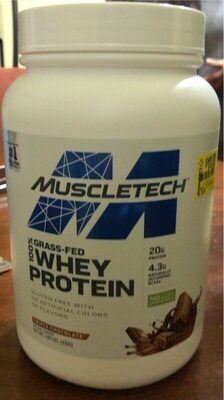 Triple Chocolate 100% Grass-Fed Whey Protein 20 G Protein 4.3G Naturally Occuring Bcaas, Triple Chocolate