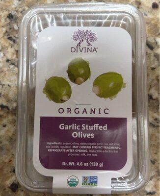 Organic Garlic Stuffed Olives
