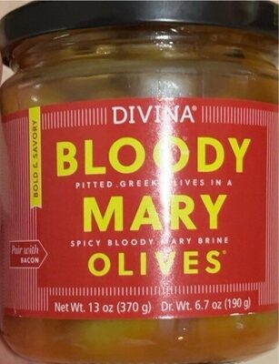 Bloody Mary Pitted Greek Olives In A Spicy Bloody Mary Brine, Bloody Mary