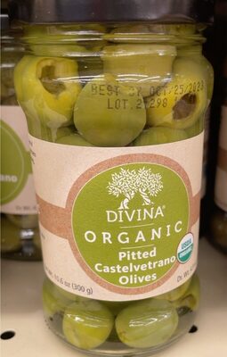 Organic Pitted Castelvetrano Olives, Castelvetrano