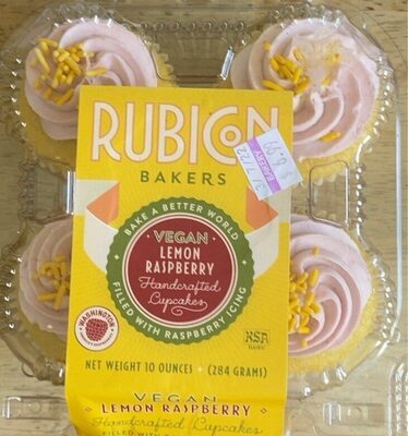 Lemon Raspberry Handcrafted Cupcakes Filled With Raspberry Icing, Lemon Raspberry