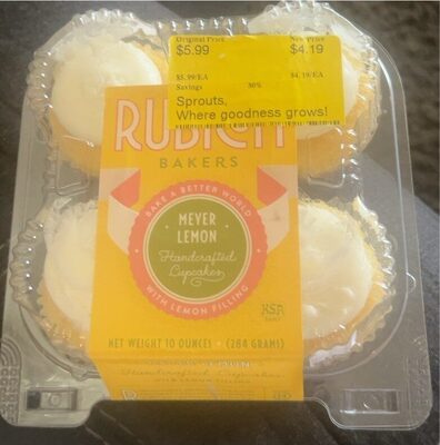 Meyer Lemon Handcrafted Cupcakes, Meyer Lemon