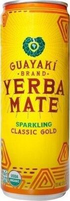 Classic Gold Organic Sparkling Yerba Mate, Classic Gold