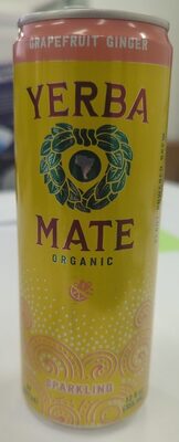 Grapefruit Ginger Sparkling Organic Yerba Mate, Grapefruit Ginger