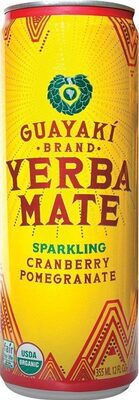 Cranberry Pomegranate Sparkling Organic Yerba Mate, Cranberry Pomegranate