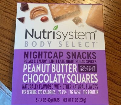 Peanut Butter Chocolaty Squares Flavored Nightcap Snacks, Peanut Butter Chocolaty Squares