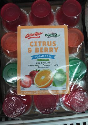 Gel Snacks, Orange, Strawberry, Lime