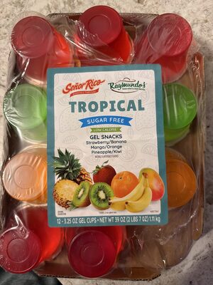 Sugar Free Tropical Gel Snacks