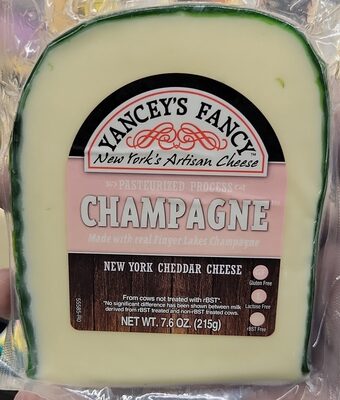 Champagne New York Cheddar Cheese, Champagne